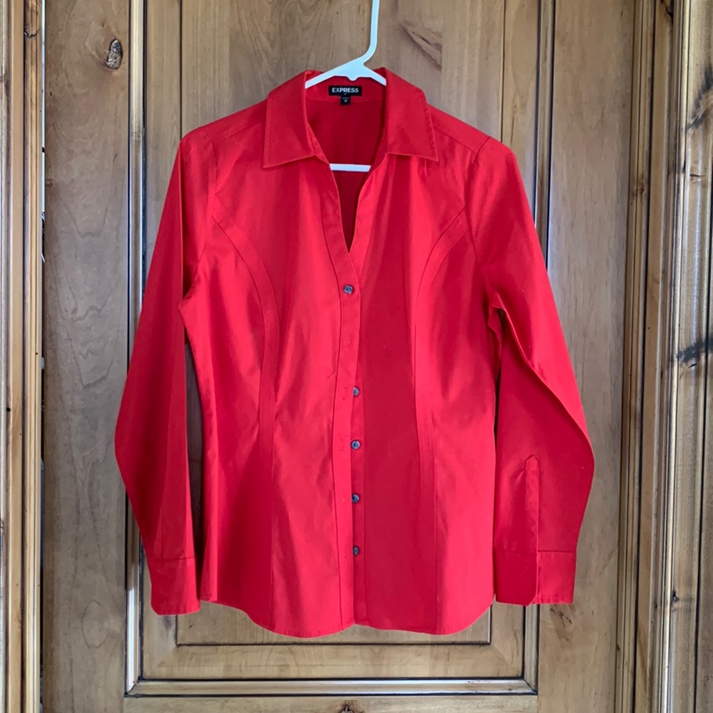 Red Express blouse Size M